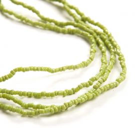 Korálkový náramek/náhrdelník rokajl zelený