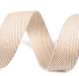 Keprovka - tkaloun šíře 20mm béžová světlá