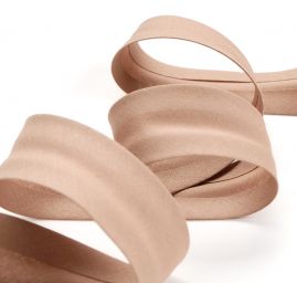 Šikmý proužek bavlna zažehlený 30 mm camel hnědý