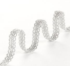 Prýmek leonský vlnka stříbrná malá