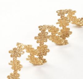 Prýmek leonský vločka zlatá