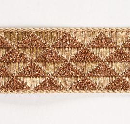 Stuha žakárová drobný geometrický vzor 