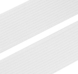 Guma prádlová pevná 3,5cm bílá