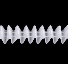 Záclonovka universální řasení šíře 25 mm bílé barvy