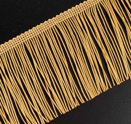 Třásně jemné 10 cm délka zlaté