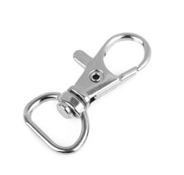 Karabina kov průvlak 12 mm nikl stříbrná