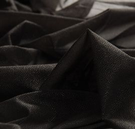 Textilie nažehlovací jemná elastiká 150 cm černá