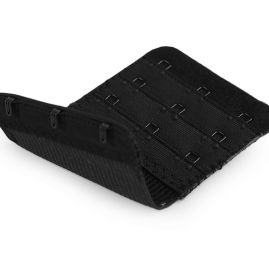 Prodloužení obvodu podprsenky šíře 50mm trojřadé 3x3 na gumě černé