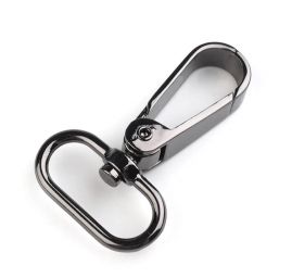 Karabina kov průvlak 25mm nikl černý