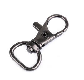 Karabina kov průvlak 12 mm nikl černá