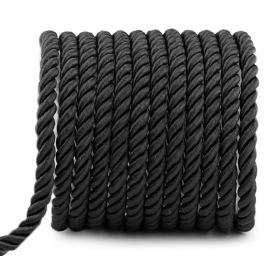 Šňůra kroucená 7mm průměr černá