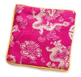 Elegantná brokátová taštička draci fialová