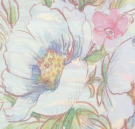 Šála satén malba Iris/květy