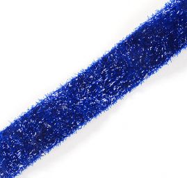 Stuha oboustranná lesk vlas královská modrá