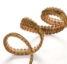 Prýmek leonský součky starozlaté barvy