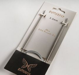 Kruhové jehlice, 80 cm, vel. 3 BUTTERFLY