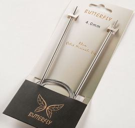 Kruhové jehlice, 80 cm, vel. 4  BUTTERFLY