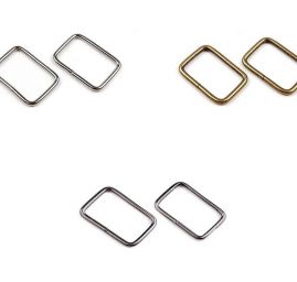 Průvlek rámeček vsuvka kov 20x13 mm staromosaz