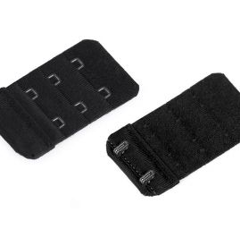 Prodloužení k podprsence šíře 35mm 3 řady bez gumy černá