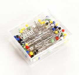 Špendlíky GALANT se skleněnou hlavičkou 48mm 30 g 