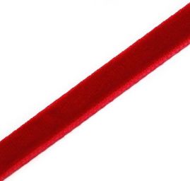 Sametová stuha sametka 6mm červená