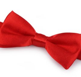 Motýlek saténový 5x10 cm červený