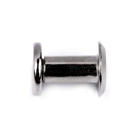 Nýt sřoubovací sedlářský hladký 6mm nikl