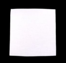 Kapesník bavlněný ozdobný lem do saka bílý