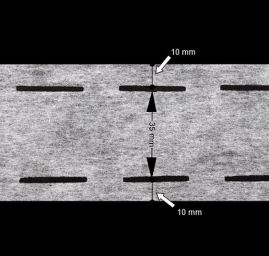 Zažehlovací pásek perforace 10/35/10 bílá