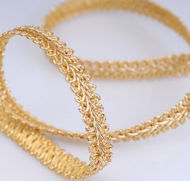 Prámik leonské zlatý šírka 10 mm