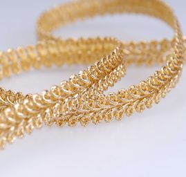 Prámik leonské zlatý šírka 10 mm