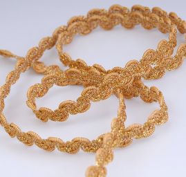 Leonský prýmek zlatý šíře 15mm