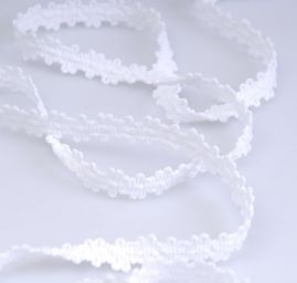 Galónové prámik biela / biela šírka 11 mm