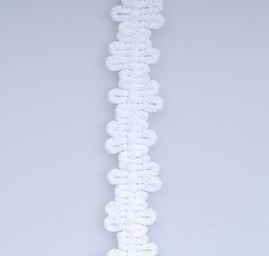 Galónové prámik biela / biela šírka 11 mm