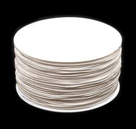 Guma pruženka kulatá 1,2mm lomená klobouková sv.krémová