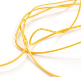 Guma pruženka kulatá 1,2mm klobouková žlutá