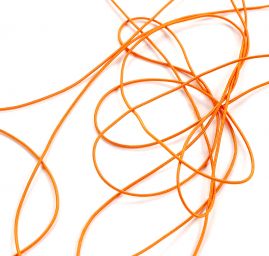 Guma pruženka kulatá 1,2mm klobouková oranžová