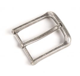 Spona opasková kov zaoblená průvlak 40 mm nikl antik