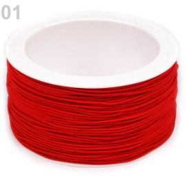 Guma pruženka kulatá 1,2mm červená klobouková