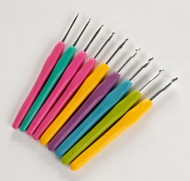 Háček kov se silikonovou ručkou SADA vel. 2-6