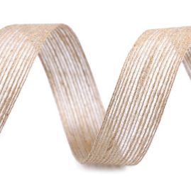 Stuha jutová přírodní šíře 2,5cm