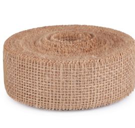 Stuha jutová přírodní šíře 5,5cm