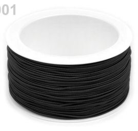 Guma pruženka kulatá 1,2mm klobouková černá