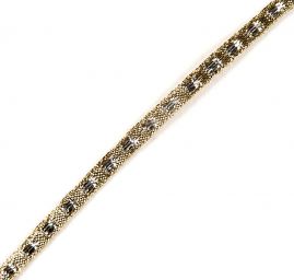 Stuha lurex zlatostříbrná šíře 3mm