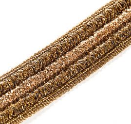 Prýmek leonský zlatý plastictický vzor starozlatá