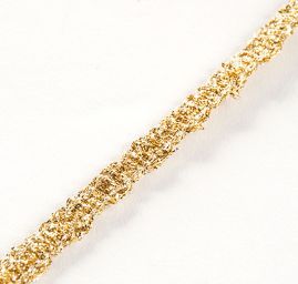 Prýmek leonský vlnka zlatá  světlá malá