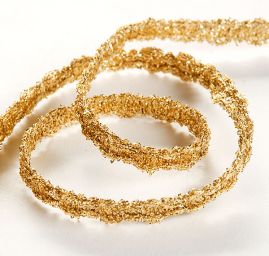 Prýmek leonský vlnka zlatá  světlá malá