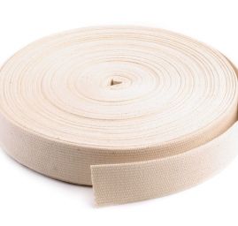 Bavlněný popruh šíře 3 cm režný