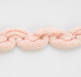 Pleteninová porta vlnky pastel ružová