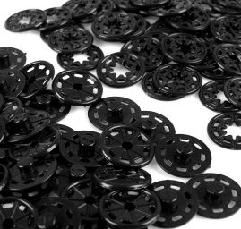 Patentky plastové Ø13 mm vel. 5 černé